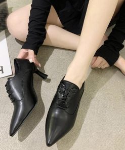 パンプス | アンクル丈ブーティ ハイヒール 韓国風