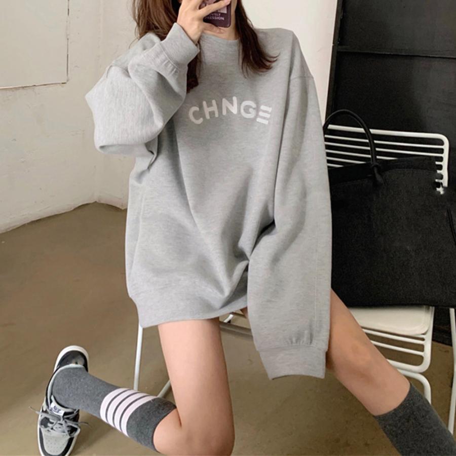 Tシャツ・カットソー | スウェット 裏起毛 英字ロゴ トレーナー