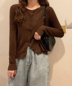 カーディガン | ニットリブニット 羽織り