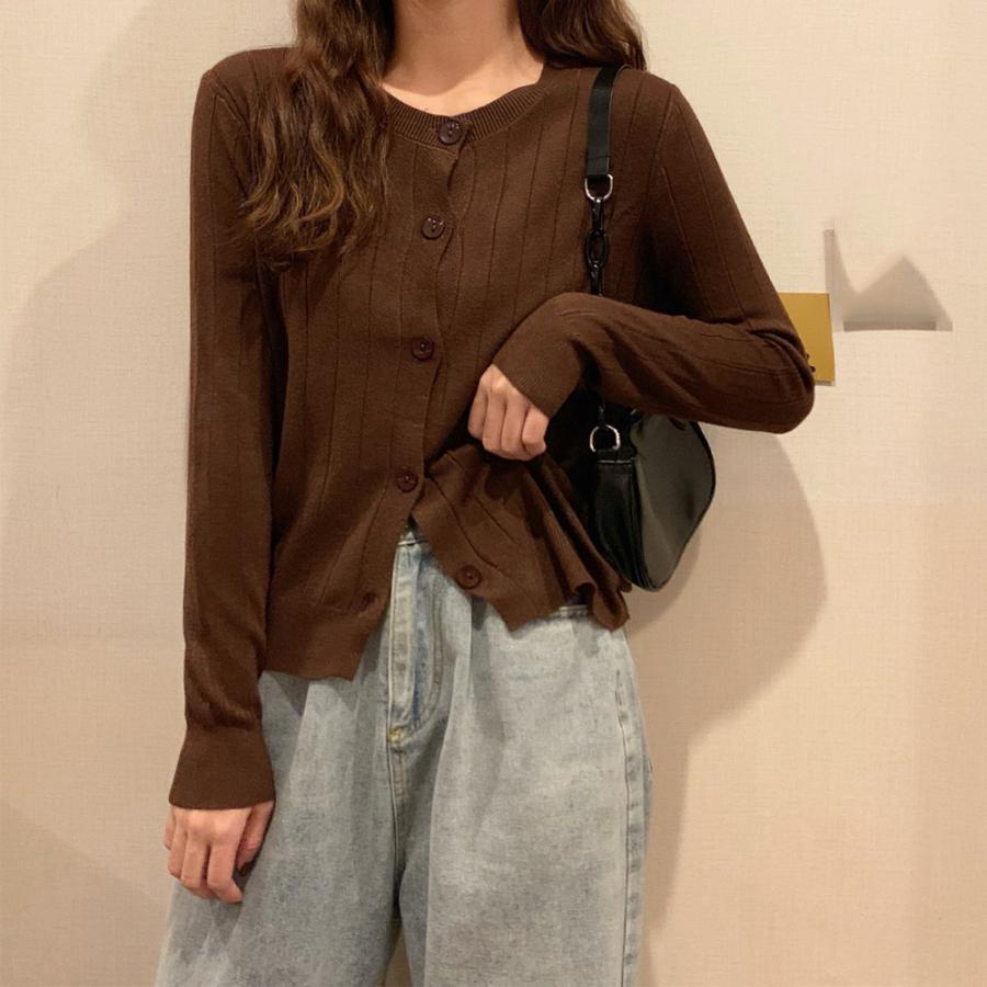 カーディガン | ニットリブニット 羽織り