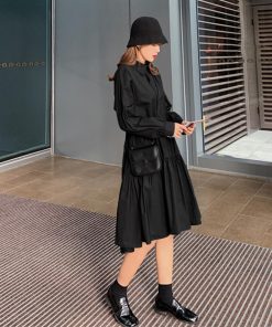 オールインワン | シャツワンピース レディース ワイドフリル