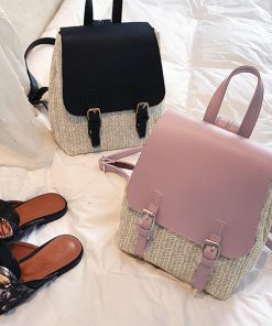 リュック | 可愛い ペーパー 編みこみ カジュアル リュックサック デイパック ストローバッグ レディース ミニリュック バッグパック