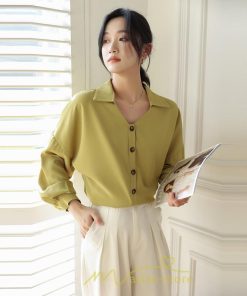 シャツ・ブラウス | ブラウス レディース シャツ トップス Vネック 長袖シャツ 無地 オフィス カジュアル おしゃれ 通勤 オフィス お出かけ エレガント 上品 デート フェミニン