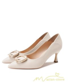 パンプス | 20.5cm~26.5cmハイヒール ポインテッドトゥ ミドルヒール 走れる ヒール レディース 結婚式 通勤 二次会 大きいサイズ 小さいサイズ