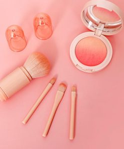 その他小物 | 一体型 蓋付き メイクブラシ 4本セット