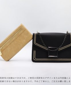 ショルダーバッグ | スクエアバッグ かばんブラック 肩掛け チェーンバッグ 斜めがけ ミニレディース 小さめ レザー 大人
