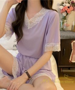 パジャマ ルームウェア | パジャマ レディース 夏 半袖 ルームウェア 涼しい 部屋着 ナイトウェア 寝間着 柔らかく軽い薄手の快適Tシャツパジャマ 部屋着 薄手パジャマ 上下セット