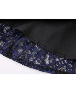 レースワンピース | ひざ丈ワンピ フレアワンピース レディース 大きいサイズ 膝丈ワンピース 7分袖 パーティー 二次会 上品 女性の自然なしなやかさと美しさ 通勤