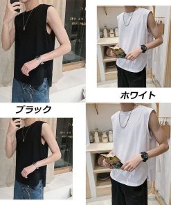 Tシャツ | タンクトップ メンズ 無地 ノースリーブ スポーツ 日常感 カジュアル カットソー トップス サマータンクトップ 夏新作 夏 お出かけ ルームウェア 大きいサイズ
