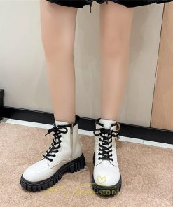 ショートブーツ | ブーツ レディース 黒 低反発 黄色 白 編み上げ 歩きやすい 足が痛くならない 厚底 おしゃれ 春 50代 40代 秋 30代 新作 20代