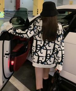 ニット・セーター | ジャガード柄ニットトップス 長袖韓国秋冬