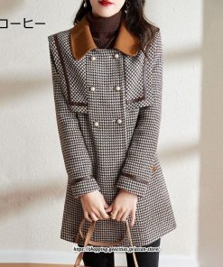 コート・ジャケット | アウター ジャケット テーラード シングル オフィス レディース 秋 20代30代40代50代 ラシャ テーラードジャケット グレンチェック ダブルブレスト