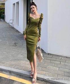 タイト | ワンピースタイトワンピース長袖 上品 セクシー高級感 ワンピース タイトワンピース ヒップアップ スリム 美ライン エレガント お呼ばれ シルエット