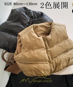 衣装 服 | ベスト 女の子 男の子 子供服 こども服 子ども服 キッズ 秋 冬 80 90 100 110 120 130 暖か 韓国風 2022新作 ナチュラル あったか コットン カジュアル