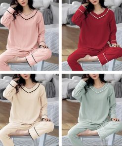 インナー・ルームウェア | 長袖 ルームウェア 上下セット 韓国風