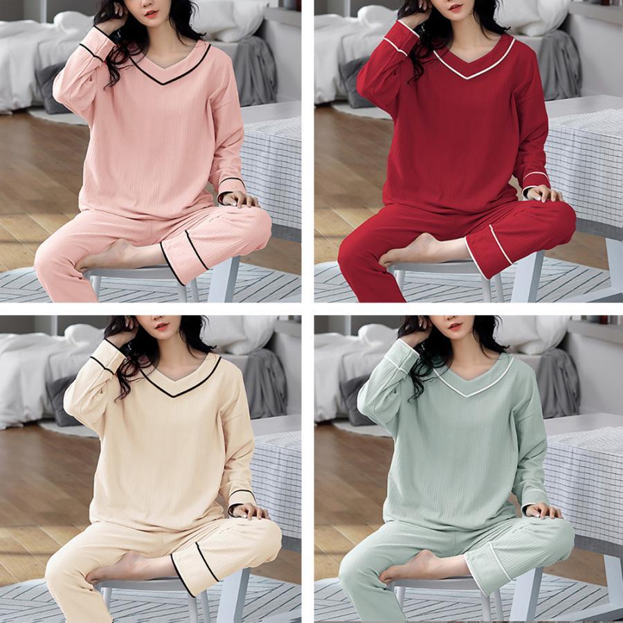 インナー・ルームウェア | 長袖 ルームウェア 上下セット 韓国風