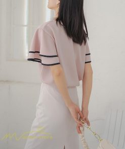 tシャツ・カットソー | トップス Tシャツ レディース 半袖 クルーネック ゆったり おしゃれ ブラウス 着痩せ 春 夏 秋 新作 L M 可愛い スカラップ袖 カジュアルTシャツ 無地