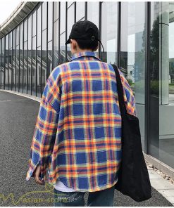 シャツ | ライトアウター 秋服 薄手 メンズ チェック柄 長袖 ポケット 韓国風 カッコウイイ 日常感 ワイドコットン 大きいサイズ トップス 大きいサイズ 男性着