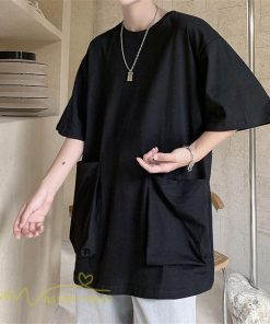 Tシャツ | メンズ 無地 カットソー 半袖 クルーネック カジュアル ポケット 半袖大きいサイズ 着回し 夏新作 サマー ルームウェア ゆったり トップス