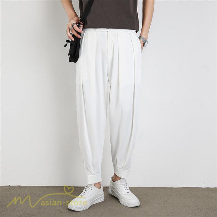 チノパン | テーパードパンツ メンズ 無地 ロング丈 夏新作 サマーパンツ 上品 ウエストゴム テーパード 春 夏 カジュアルパンツシンプル 上品 おしゃれ 秋 メンズスタイル