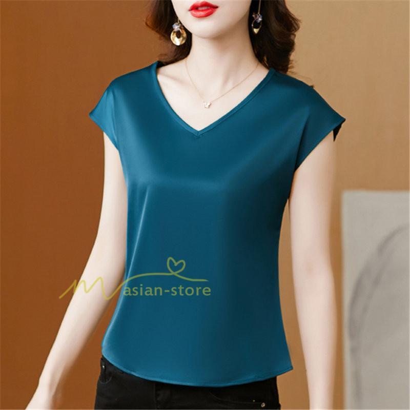 tシャツ・カットソー | Tシャツ レディース チュニック 春 夏 春夏 チュニックTシャツ カットソー 半袖 20代30代40代50代 ママ シンプル カシュクール お出かけ カジュアル インナー