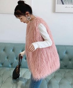 ジャケット・ブルゾン | エコファーベスト レディース韓国風ベスト