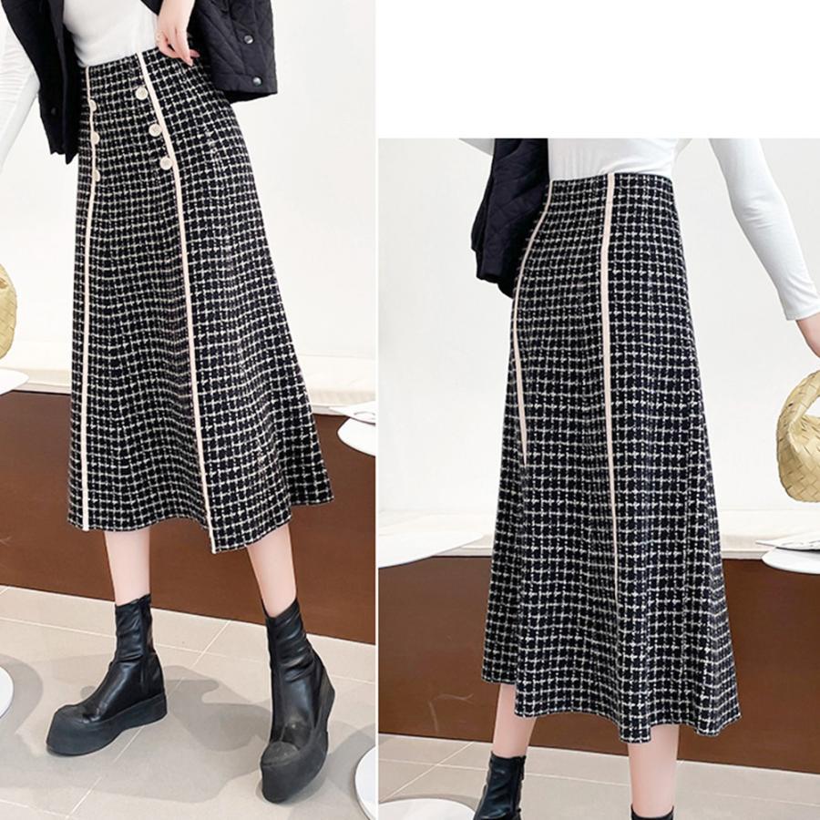 フレアスカート | フレアスカートニットスカートハイウエスト