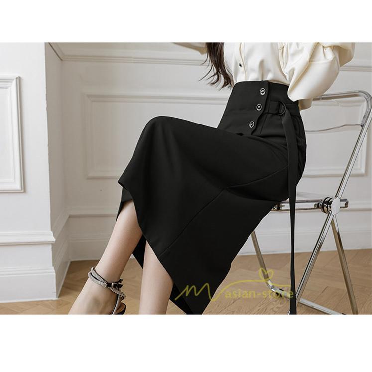 スカート | ボトムス レディース きれいめ 春夏 タイト秋服 2021 おしゃれ 膝丈 ハイウエスト 体型カバー お洒落 上品 通勤 OL カジュアル 20代30代40代