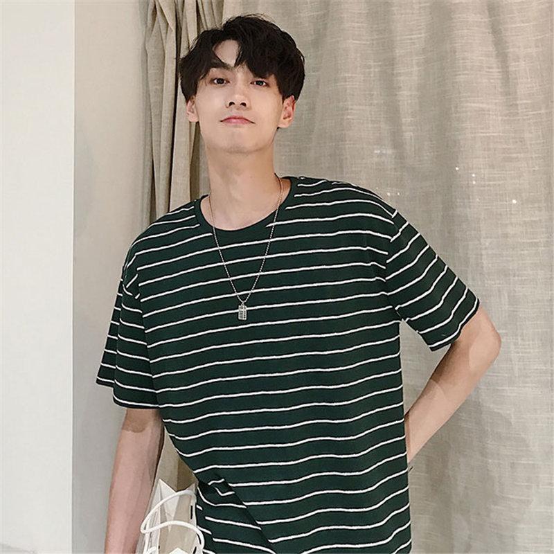 Tシャツ | カットソー メンズ 半袖 ボーダー メンズトップス 新作 夏服 サマークルーネック カジュアル 大きいサイズ 20代 40代 シンプル 30代