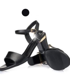 サンダル ミュール | サンダル チャンキーヒール ストラップ 太ヒール ストラップサンダル ミドルヒール 大きいサイズ 黒サンダル 白サンダル 無地 大人 22cm 26cm オフィス