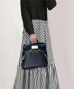 マキシ | ロングワンピース 秋冬ワンピース ストライプワンピース 切り替え フェイク レイヤード風 レディース スタンドカラー 秋冬服 30代40代50代 秋服春 秋服 秋物