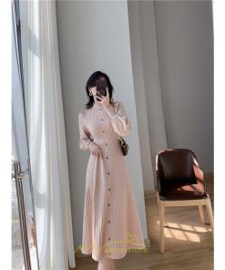 ニットワンピース | ロングワンピース ワンピース レディース ロング丈 秋 冬 ハイネック 長袖 体型カバー 秋冬 上品 OL 50代 30代 40代 通勤