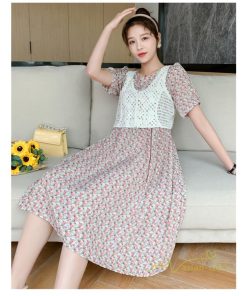 ワンピース | マタニティ 2点セット シフォン レディース マタニティウェア ママ服 妊婦服 産前 薄手 カジュアル 膝丈 産後 かわいい