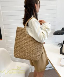 女性用バッグ | カゴバッグ ハンドバッグ ストローバッグ トートバッグ 夏バッグ 手持ち 大きめ 高級感 可愛い おしゃれ かごバッグ 夏 軽量 大容量 手提げ