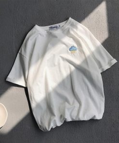 Tシャツ | Tシャツ メンズ 半袖 無地 レディース 天気 刺繍 カジュアル シンプル 夏新作 ゆったり 半袖カットソー 夏 大きいサイズ 2022 ゆったり ファッション