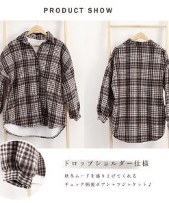 ジャケット・ブルゾン | チェック柄シャツ 裏ボア ジャケット秋冬