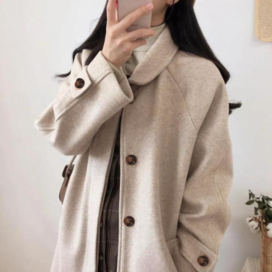 トレンチコート | ステンカラーコートレディース中綿コート冬