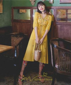 マキシ | ワンピース 膝下 カジュアル 上品 きれいめ 通勤 レディース 七分袖 体型カバー インスタ映え 撮影 個性的 クラシック 大人可愛い 高級感 普段使い 海外旅行