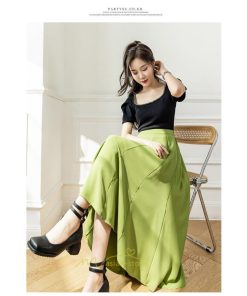 スカート | ロング丈 ボトムス レディース マキシ 上品 20代30代40代50代 カジュアル 通勤 通学 お出かけ 着痩せ 韓国風 エレガント 夏物 体系カバー 可愛い