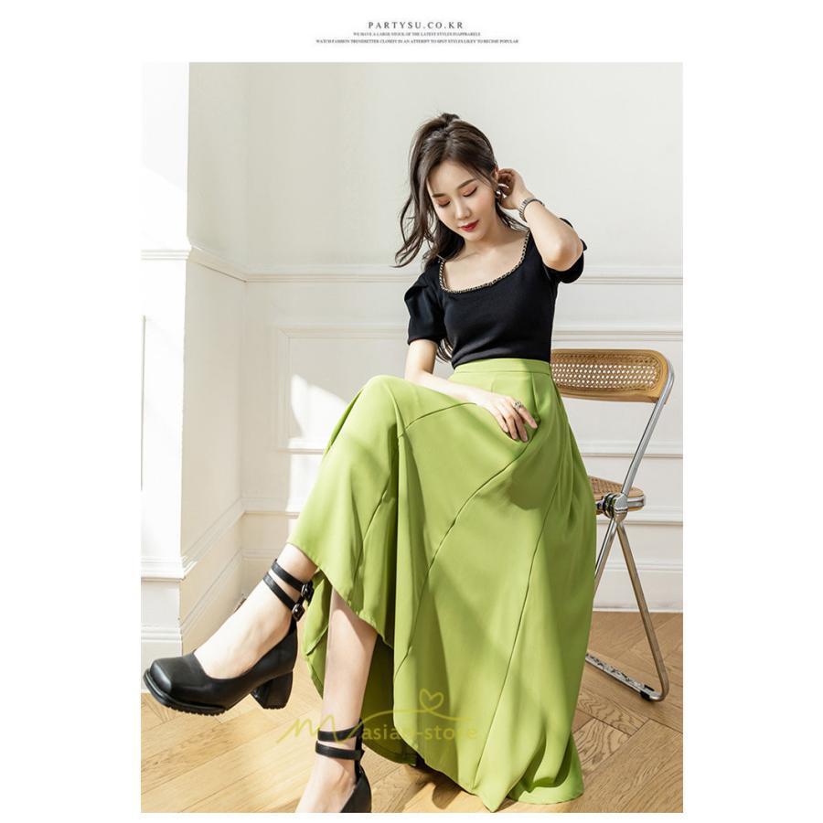 スカート | ロング丈 ボトムス レディース マキシ 上品 20代30代40代50代 カジュアル 通勤 通学 お出かけ 着痩せ 韓国風 エレガント 夏物 体系カバー 可愛い