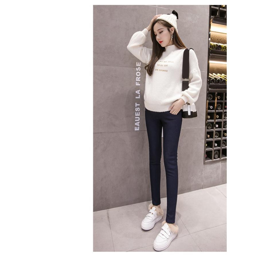 マタニティ | 短納期マタニティデニムパンツ ストレッチパンツ ロングパンツ ボアパンツ 裏起毛 保温 あたっか XXXLまで 妊婦服 調整できる ウエストゴム マタニティウェア