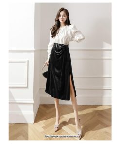 スカート | ロングレディース ロング丈 スウェット オシャレ スリット キレイめ 着痩せ 大人フェミニン 2022 新作 通勤 30代 50代 20代 通学 40代