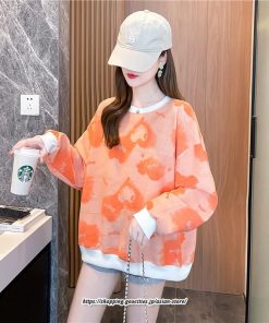 パーカー | プルオーバー レディース トレーナー 長袖 トップス 秋 冬 体型カバー 50代 40代 30代 20代 カジュアル 花柄 ゆったり シンプル おしゃれ ワイド