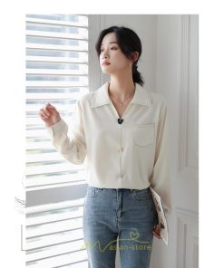 シャツ・ブラウス | ブラウス トップス レディース Vネック秋 シンプル 着回し カジュアル 通勤 オフィス お出かけ 上品 フェミニン 女子会 就活 デート お仕事 エレガント 二次会