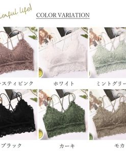 キャミソール | ナイトブラ チューブトップ ノンワイヤー カップ付き バッククロス ブラトップ 総レース レディース