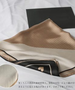 その他小物 | シルク風スカーフ 首巻き 配色バンダナ