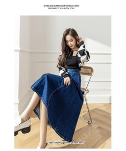 スカート | 送料無料 デニムロング丈 マキシ Aライン ロングゆったり 冬 レディース マキシ おしゃれ 大きいサイズ 着痩せ 激安 可愛い