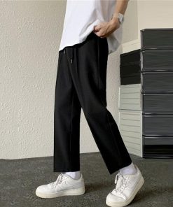 チノパン | パンツ メンズ ウエストゴム ロングパンツ 無地 シンプル カジュアルパンツ おしゃれ 夏新作 9分丈 テーパードパンツ サマーパンツ ビジネス お出かけ 仕事