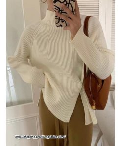 ニット・セーター | カットソー ニット レディース リブニット 長袖 秋冬 春 トップス スリム ストレッチ インナー 無地 長袖カットソー 長袖ニット 通学通勤 着痩せ プルオーバー