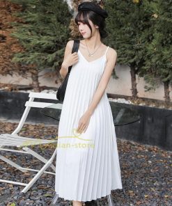 マキシ | プリーツワンピース ワンピース レディース マキシ丈 サロペット オールインワン キャミワンピース カジュアル 無地 20代30代40代 韓国ファッション 通勤通学